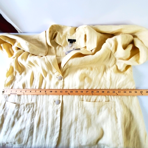 NEW J. Crew Linen Unstructured Long Parke Blazer Size 22 Jacket Preppy Office - Picture 6 of 12